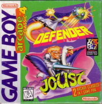Arcade Classic 4: Defender and Joust PAL GameBoy PAL box art